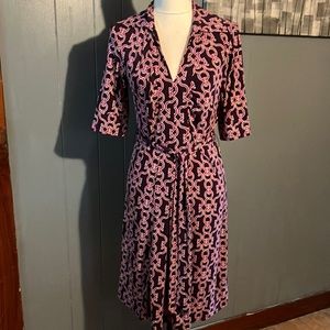 Banana republic size medium purple/ pink dress with belt